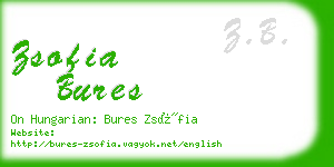 zsofia bures business card